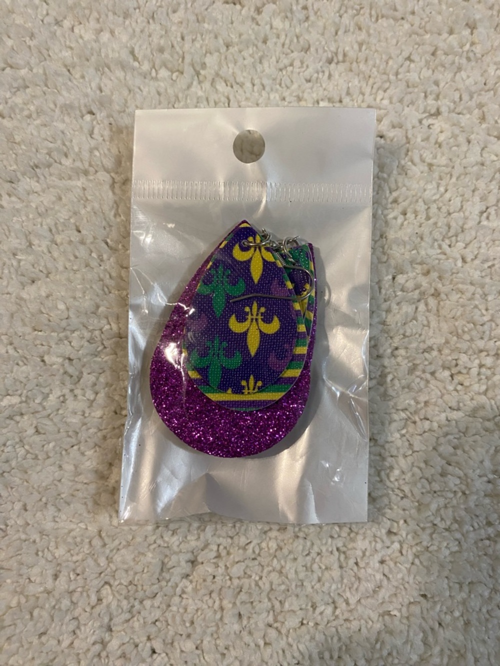 🍋 10/$20 Mardi Gras Earrings